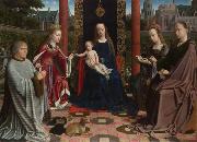 Gerard David The Mystic Marriage of St Catherine (mk08) oil painting